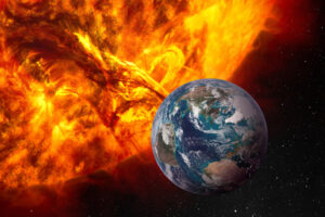 โซลาร์แฟลร์ (solar flare) เปลวสุริยะร้อนแรง แผ่พลังไปทั่วระบบสุริยะได้อย่างไร ?