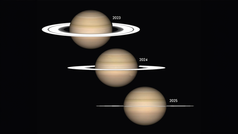 Saturn Rings Appear