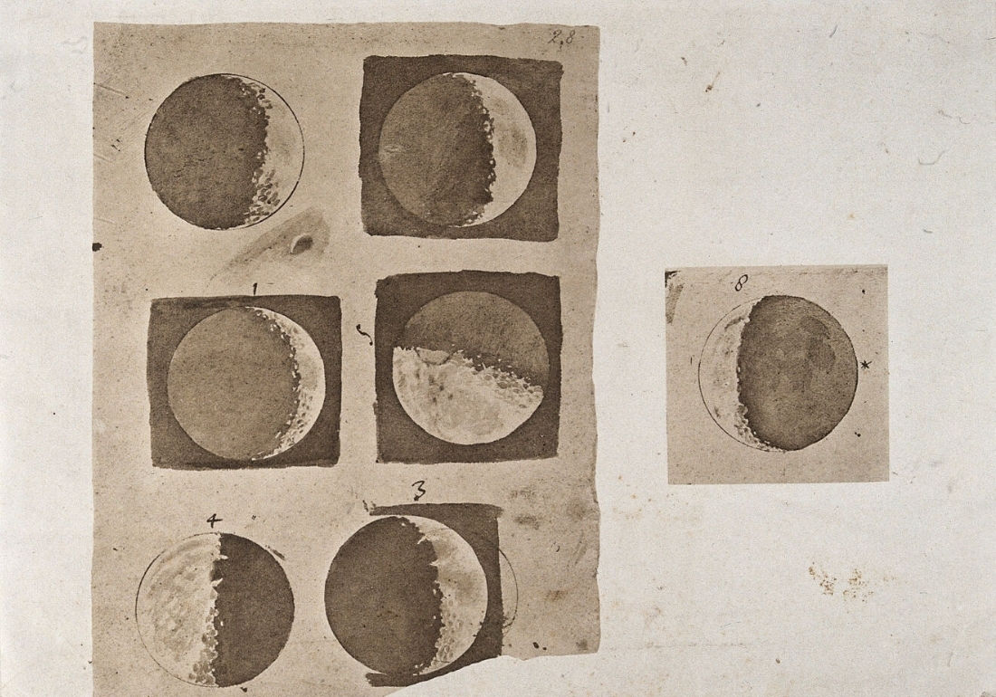 Moon Drawing Galileo