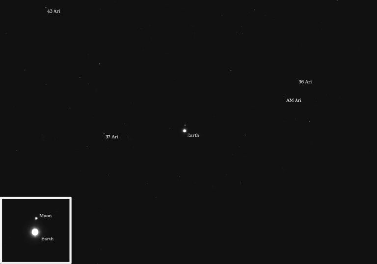 Psyche Captures Images of Earth Moon