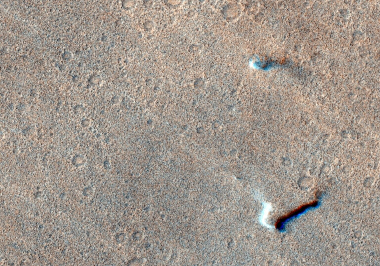 Dust devil on mars