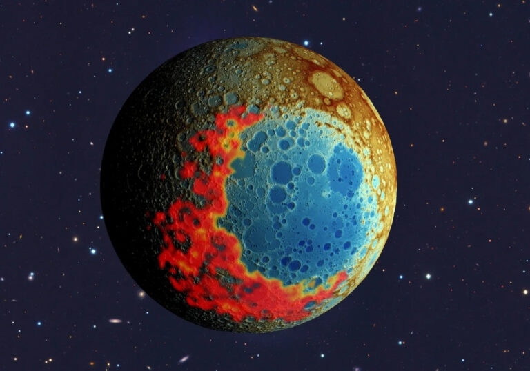 Moon south pole NASA